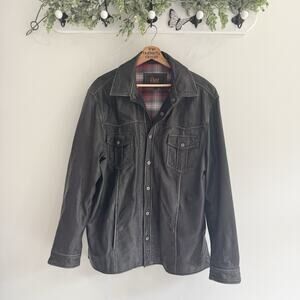 Flynt Men's Rhodes II Black Leather Jacket XL AS
